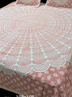 IMG-20260601-WA0227-1.jpg XXL Supreme King Size Bedsheet 108x108 | 100% Cotton Handblock Printed Double Bed Sheet Set