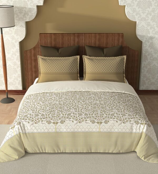 IMG-20260602-WA0054-1.jpg Vintage King Size Pure Cotton Bedsheet 108x108 | Soft Premium Bedding Set