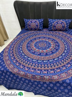 IMG-20260603-WA0039-1.jpg King Size Mandala Bedsheet | Pure Cotton 90x108 | K Decor