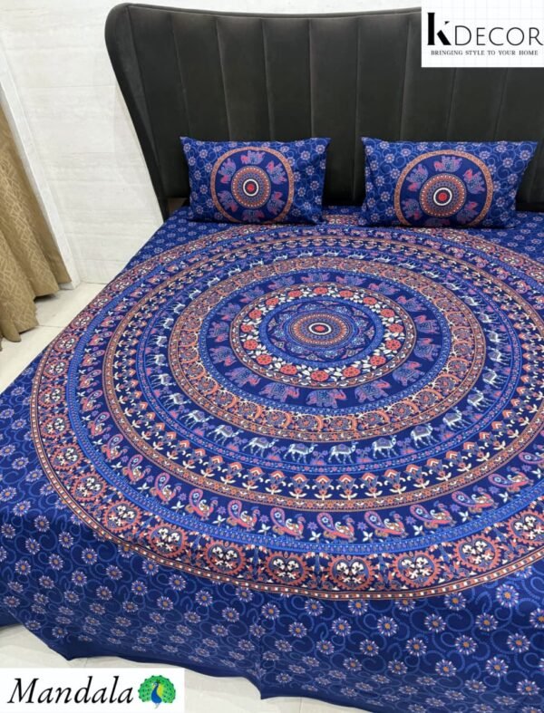 IMG-20260603-WA0039-1.jpg King Size Mandala Bedsheet | Pure Cotton 90x108 | K Decor