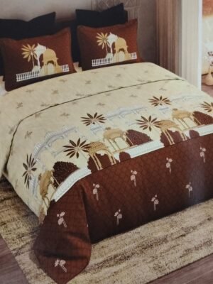 Rock & Roll Pure Cotton King Size Bedsheet 108x108 | Premium Cotton Bedding Set