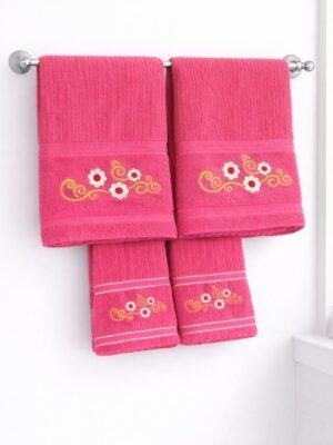 IMG-20260604-WA0104-1.jpg Carnival Bluebell 4 Pcs Cotton Towel Gift Set | 400 GSM Luxury Terry Towels