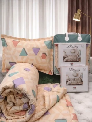 WhatsApp-12-1.webp Blessings CRANBERRY 4 Pc Comforter Set Double Bed