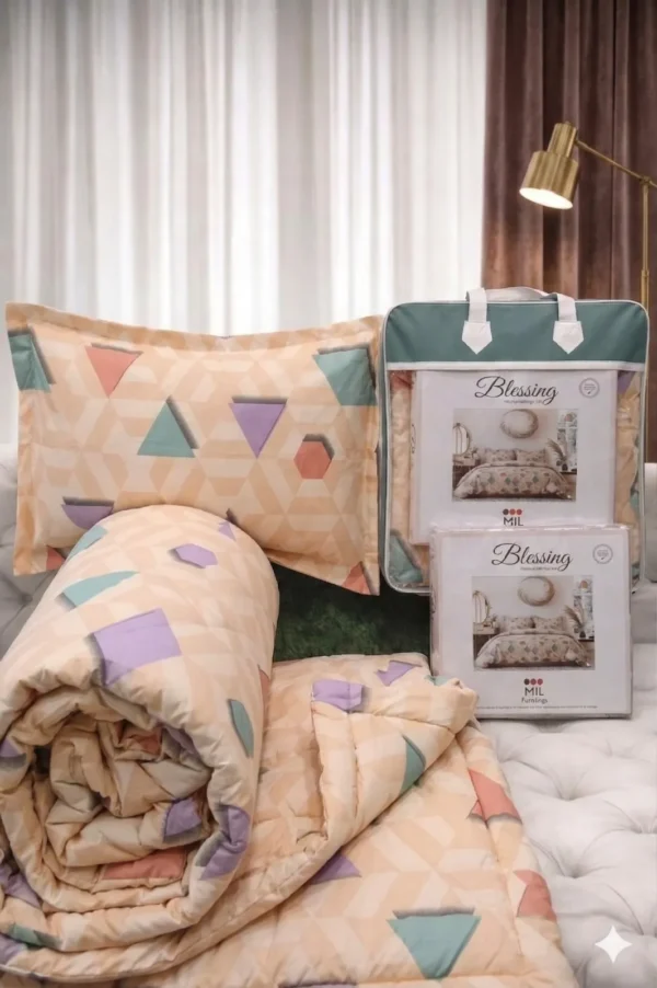 WhatsApp-12-1.webp Blessings CRANBERRY 4 Pc Comforter Set Double Bed