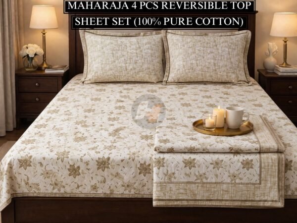 Maharaja 4 pcs reversible top sheet Maharaja 4 pcs reversible top sheet