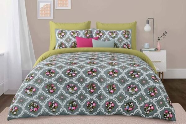 1000447012.jpg GIZA Pure Cotton King Size Bedsheet Set 100x100 Inches | Soft & Elegant Bedding