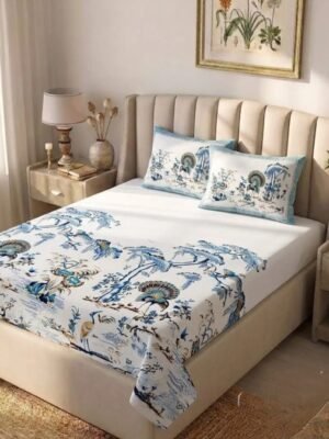 20260710_035542.jpg OXFORD Pure Cotton King Size Bedsheet Set 93x108 | 1 Bedsheet + 2 Pillow Covers