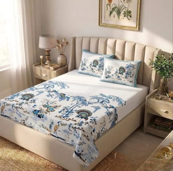 20260710_035542.jpg OXFORD Pure Cotton King Size Bedsheet Set 93x108 | 1 Bedsheet + 2 Pillow Covers