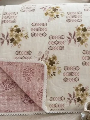IMG-20260707-WA0254-1.webp 100% Cotton Double Reversible Dohar with Lace Work | King Size 90x100 Inches | Premium AC Dohar