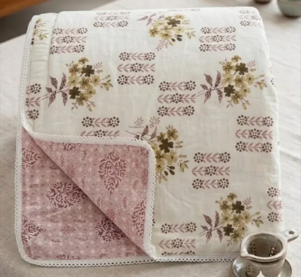 IMG-20260707-WA0254-1.webp 100% Cotton Double Reversible Dohar with Lace Work | King Size 90x100 Inches | Premium AC Dohar