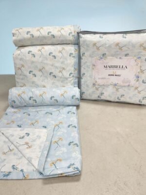 Marbella Pure Cotton Single Bed AC Dohar (Reversible) – Super Soft Lightweight Summer Blanket
